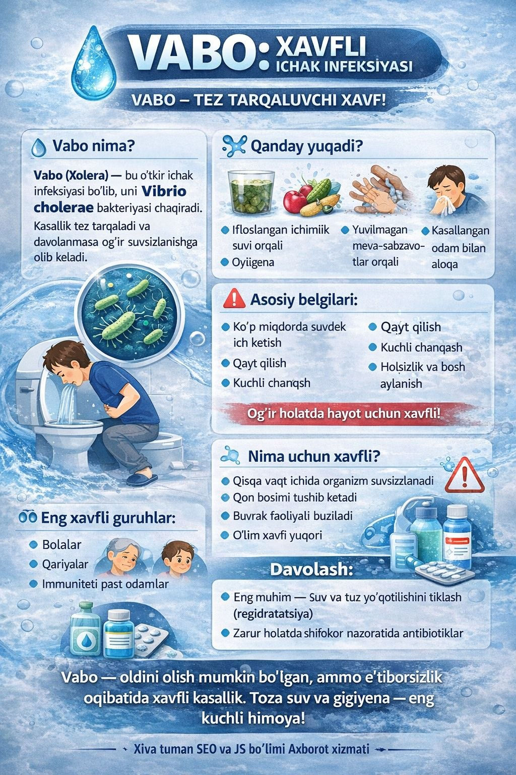 VABO: XAVFLI ICHAK INFEKSIYASI