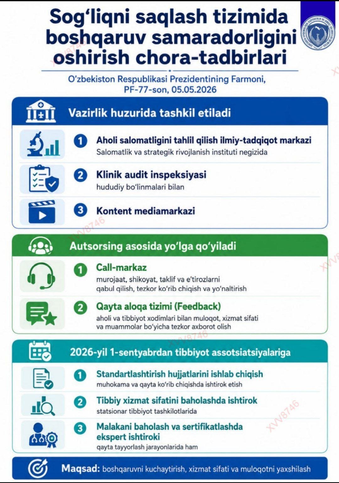 Davlat xizmatlari tizmida muhim o'zgarish.